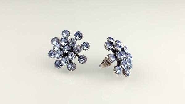 Blue Light Sapphire - Magic Fireball Ohrstecker